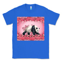 True Royal Panda With Sakura Blooms Classic Tee - LillyAllenDesigns