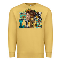 Antique Gold western momlife skull with bandana Premium Sweatshirt - Jasminsmagicworld