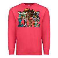 Cardinal western momlife skull with bandana Premium Sweatshirt - Jasminsmagicworld
