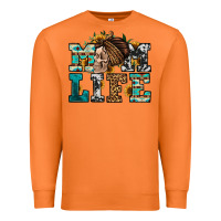 Carrot western momlife skull with bandana Premium Sweatshirt - Jasminsmagicworld