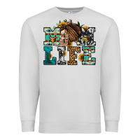 Dove Grey western momlife skull with bandana Premium Sweatshirt - Jasminsmagicworld