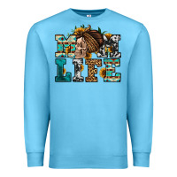 Ocean Blue western momlife skull with bandana Premium Sweatshirt - Jasminsmagicworld