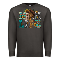 Smoke western momlife skull with bandana Premium Sweatshirt - Jasminsmagicworld