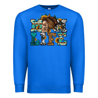 True Royal western momlife skull with bandana Premium Sweatshirt - Jasminsmagicworld