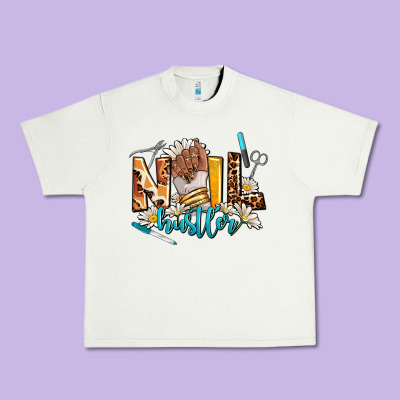 Nail Hustler Urban Heavy Tee Designed By Adodesignshop