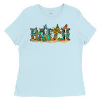 Baby Blue western faith Ladies Tee - texasbilliewilder