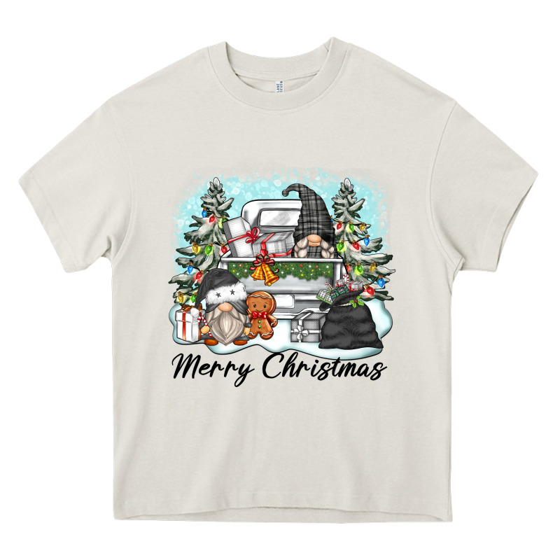 Merry Christmas Gnomes Heavy Core Tee by Zillion Design Studio | Teevron