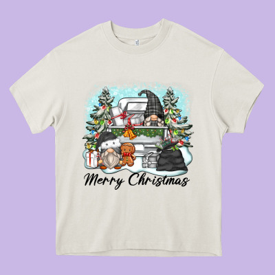 Merry Christmas Gnomes Heavy Core Tee Designed By Zillion Design Studio