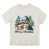 Cream merry christmas gnomes Heavy Core Tee - Zillion Design Studio