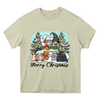 Mossy merry christmas gnomes Heavy Core Tee - Zillion Design Studio