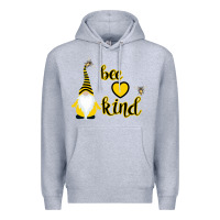 Heather Grey Bee Kind Premium Hoodie - Bettercallsaul