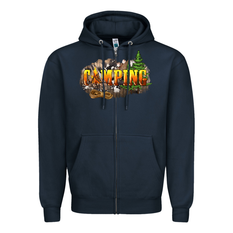 Camping Zipper Hoodie by NancyCooperArtShop | Teevron