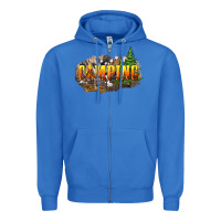 True Royal camping Zipper Hoodie - NancyCooperArtShop