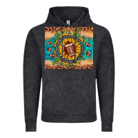 Vintage Black football leopard turquoise sunflower Vintage Hoodie - JahusDesignShop