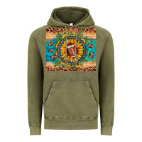 Vintage Olive football leopard turquoise sunflower Vintage Hoodie - JahusDesignShop