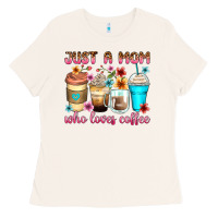Bone just a mom who loves coffee Ladies Tee - Zillion Design Studio