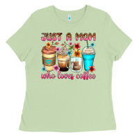 Matcha just a mom who loves coffee Ladies Tee - Zillion Design Studio