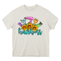 Cream hairboss western sunflowers hairdresser Heavy Core Tee - Artiststas