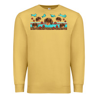 Antique Gold dachshund wiener dog Premium Sweatshirt - Jasminsmagicworld