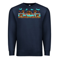 Navy dachshund wiener dog Premium Sweatshirt - Jasminsmagicworld
