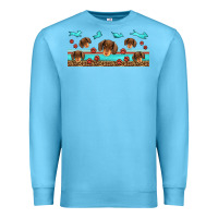 Ocean Blue dachshund wiener dog Premium Sweatshirt - Jasminsmagicworld