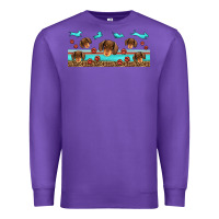 Purple dachshund wiener dog Premium Sweatshirt - Jasminsmagicworld