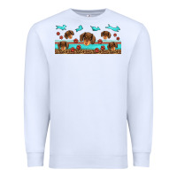 White dachshund wiener dog Premium Sweatshirt - Jasminsmagicworld