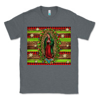 Charcoal Heather our lady of Guadalupe Christmas Classic Tee - Jasminsmagicworld