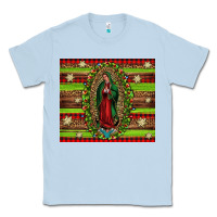 Dusty Blue our lady of Guadalupe Christmas Classic Tee - Jasminsmagicworld