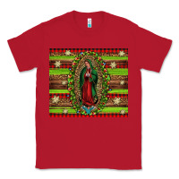 Red our lady of Guadalupe Christmas Classic Tee - Jasminsmagicworld