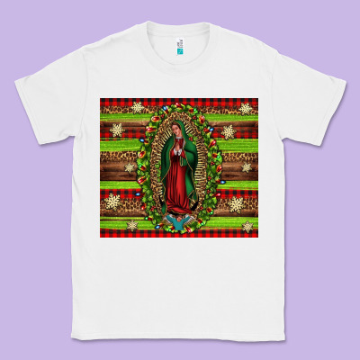 Our Lady Of Guadalupe Christmas Classic Tee Designed By Jasminsmagicworld
