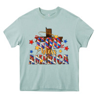 Arona god bless america Heavy Core Tee - texasbilliewilder