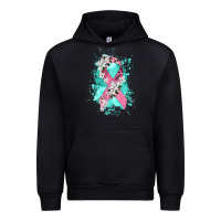 Black cancer ribbon Urban Hoodie - CowGirlArtShop