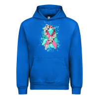 Cobalt cancer ribbon Urban Hoodie - CowGirlArtShop