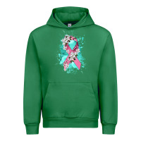 Emerald cancer ribbon Urban Hoodie - CowGirlArtShop