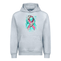 Heather Grey cancer ribbon Urban Hoodie - CowGirlArtShop