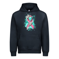Navy cancer ribbon Urban Hoodie - CowGirlArtShop