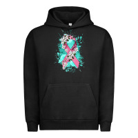 Pigment Black cancer ribbon Urban Hoodie - CowGirlArtShop
