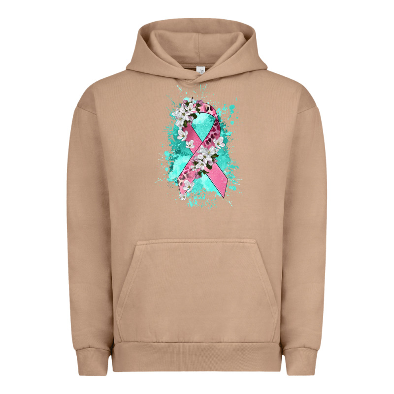Cancer Ribbon Urban Hoodie by CowGirlArtShop | Teevron
