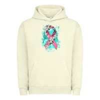 Pigment Pistachio cancer ribbon Urban Hoodie - CowGirlArtShop