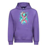 Tulip cancer ribbon Urban Hoodie - CowGirlArtShop