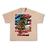 Burro usa flag and leopard with boots 12 oz regular can cooler Urban Heavy Tee - Artiststas