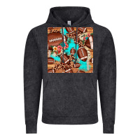 Vintage Arctic football leopard cowhide seamless pattern Vintage Hoodie - JahusDesignShop