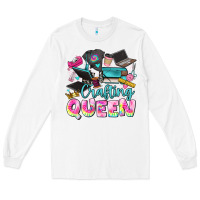 White crafting queen Long Sleeve Tee - JahusDesignShop