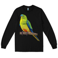 Black Neophema Parrot Long Sleeve Tee - LillyAllenDesigns