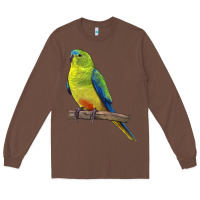Chestnut Neophema Parrot Long Sleeve Tee - LillyAllenDesigns