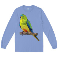 Colony Blue Neophema Parrot Long Sleeve Tee - LillyAllenDesigns