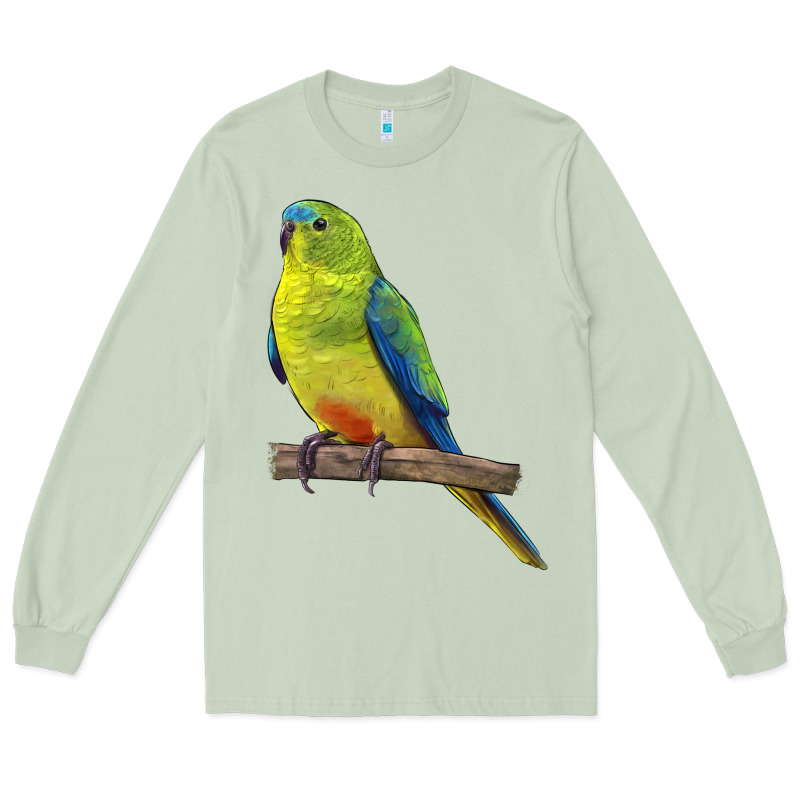 Neophema Parrot Long Sleeve Tee by LillyAllenDesigns | Teevron