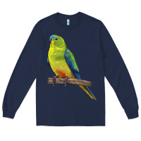 Navy Neophema Parrot Long Sleeve Tee - LillyAllenDesigns