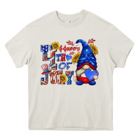Cream happy 4 th of july Heavy Core Tee - texasbilliewilder